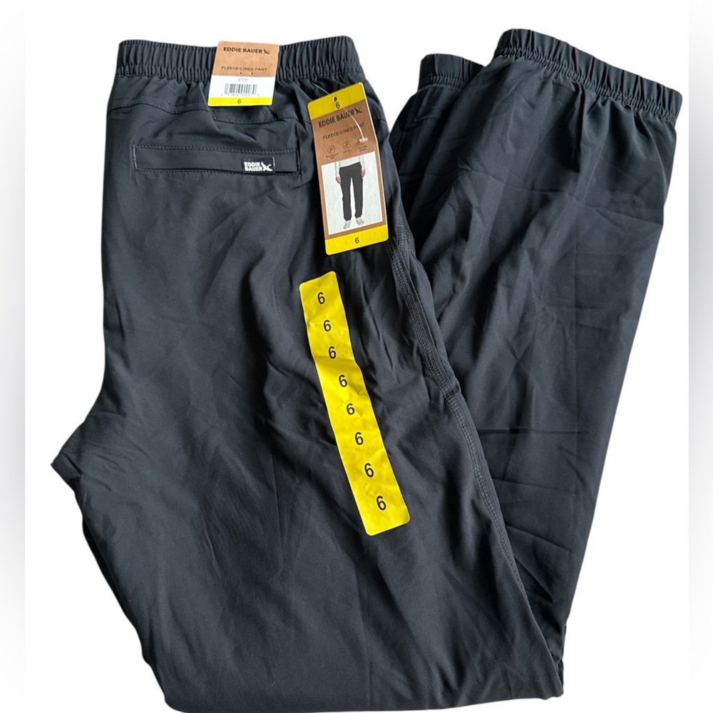 Eddie Bauer Black Women's Fleece-Lined Pants